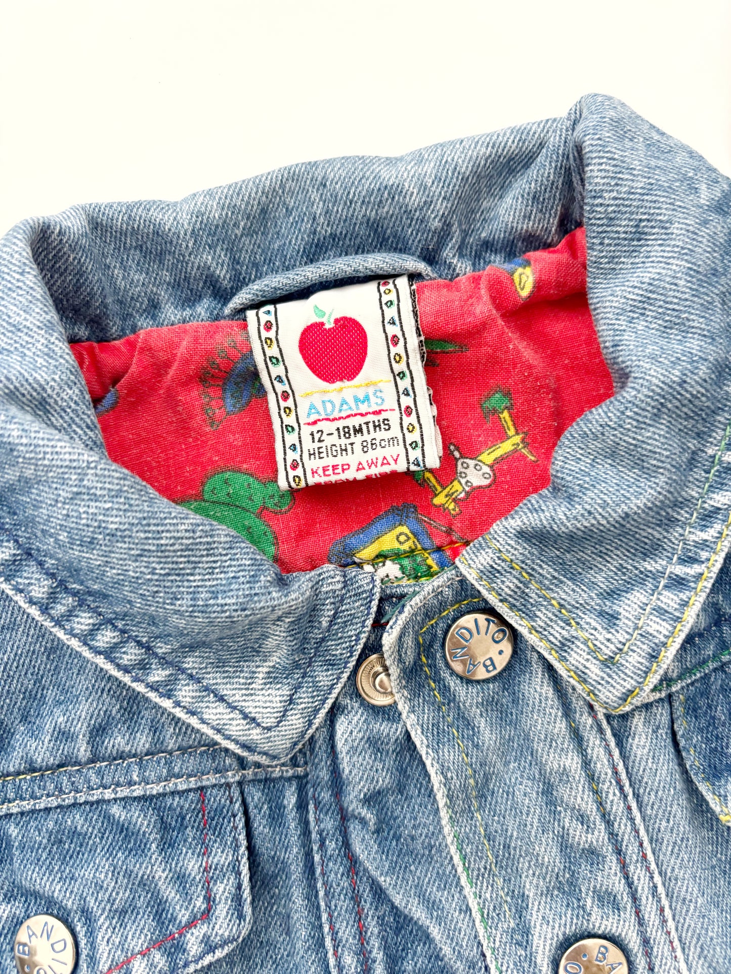 Vintage 90’s Demim Jacket Age 12-18 Months