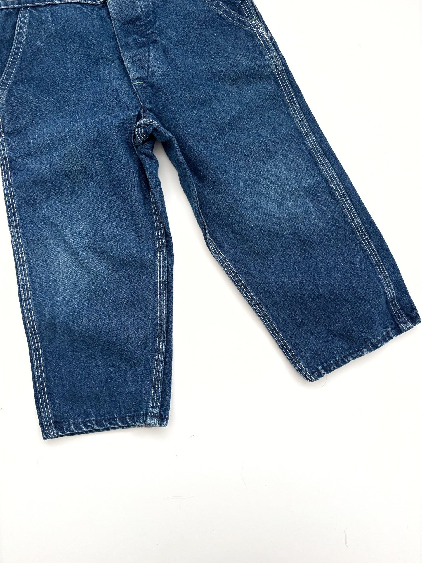 Vintage Oshkosh B’Gosh Blue Denim Dungarees Age 2-3 Years.