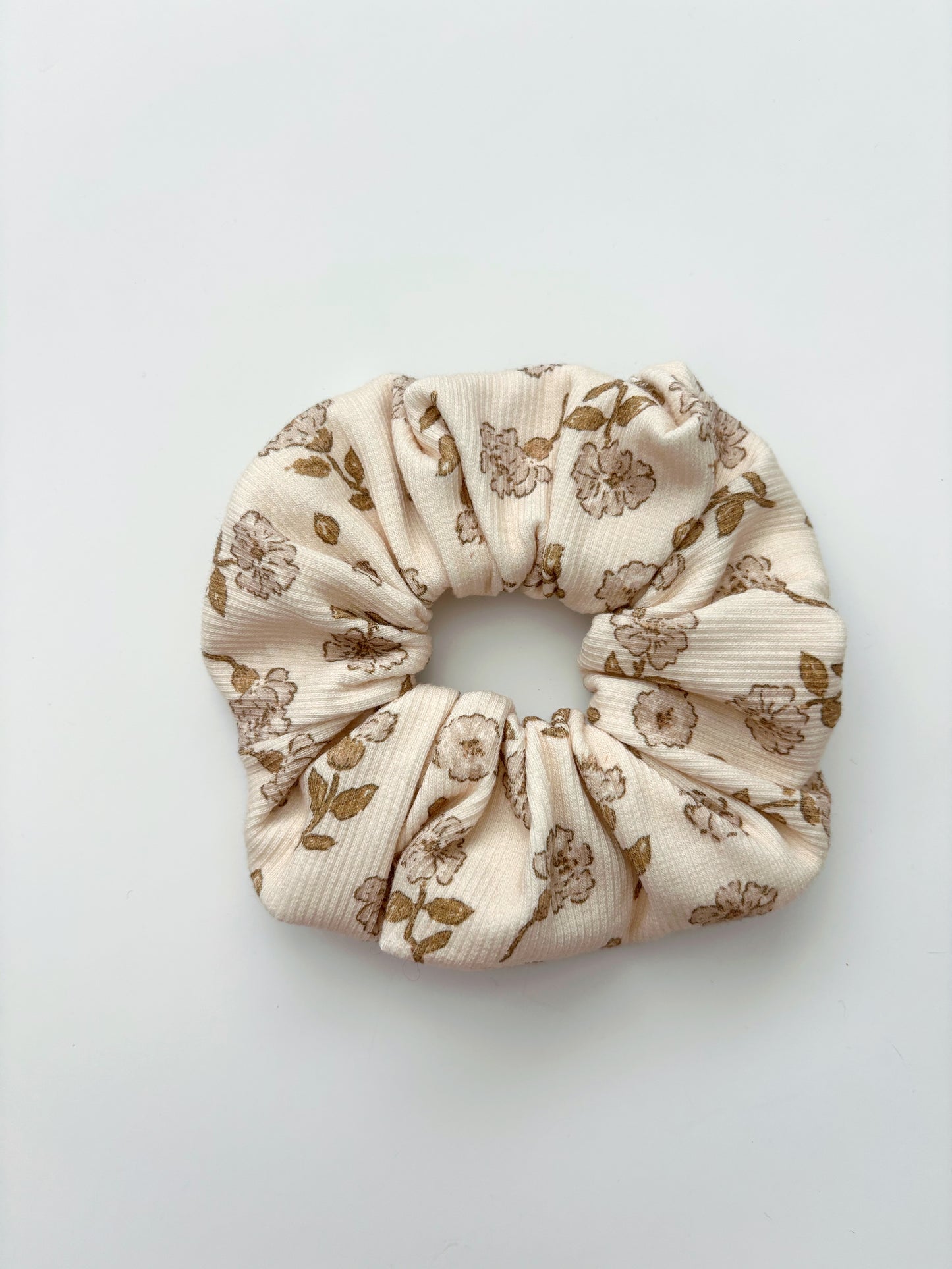 Natural Floral Scrunchie